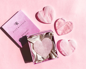 Rose Quartz Heart Gua Sha - F A C E   R I T U A L S